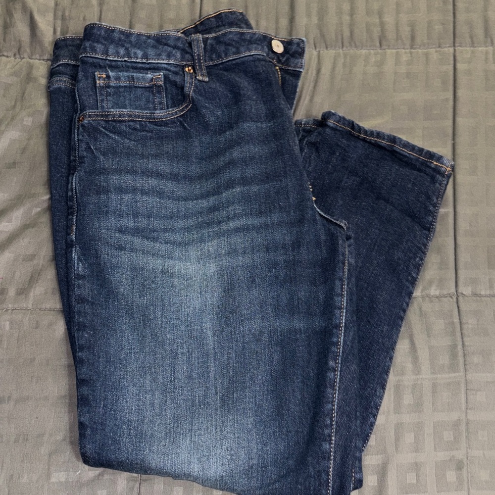 Old Navy Dark Blue Straight Leg Jeans